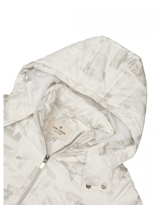 Printed Boys Jacket Printed Metallic White Jacket 